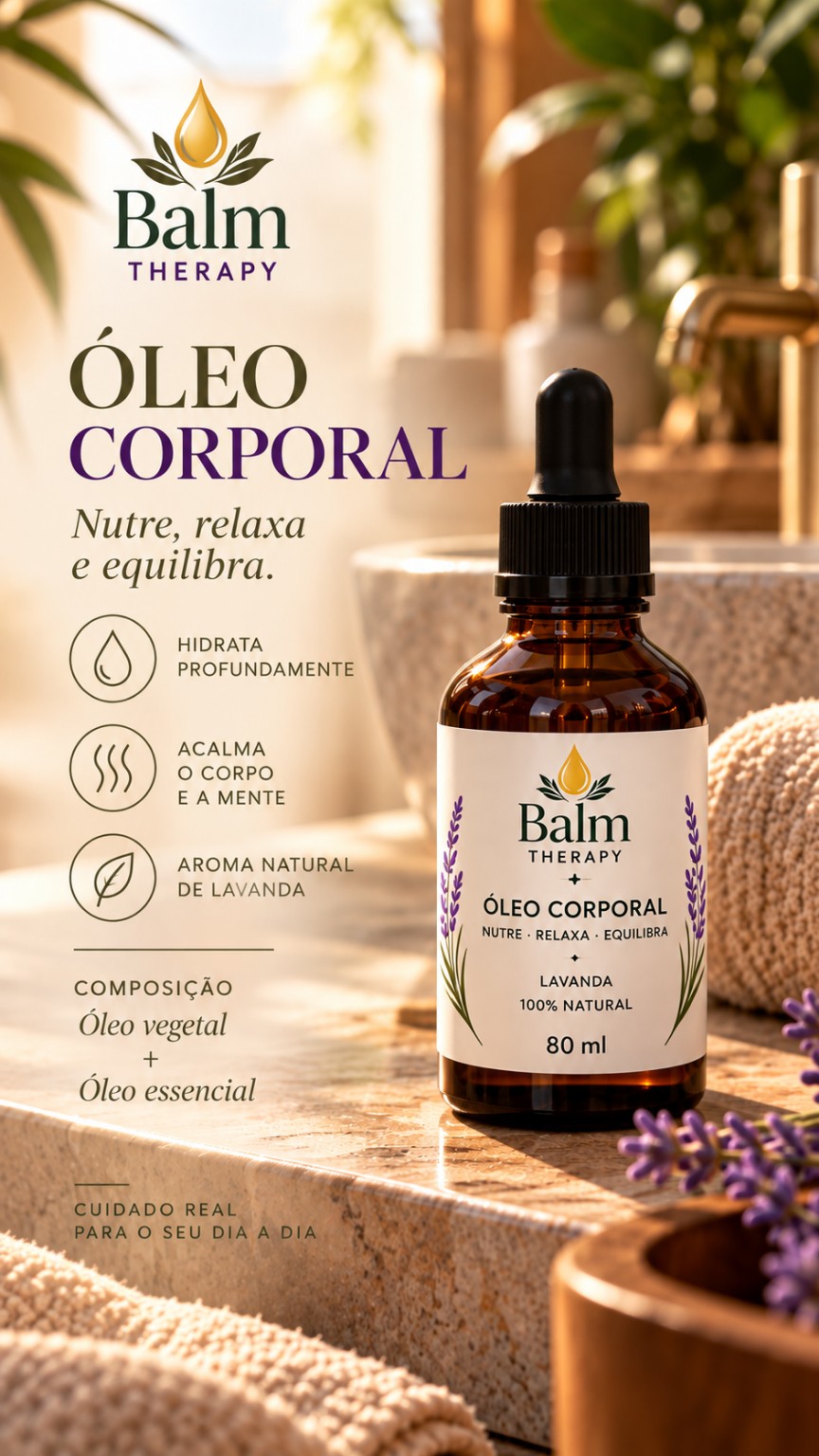 BALM Therapy — Óleo corporal, 60 ml